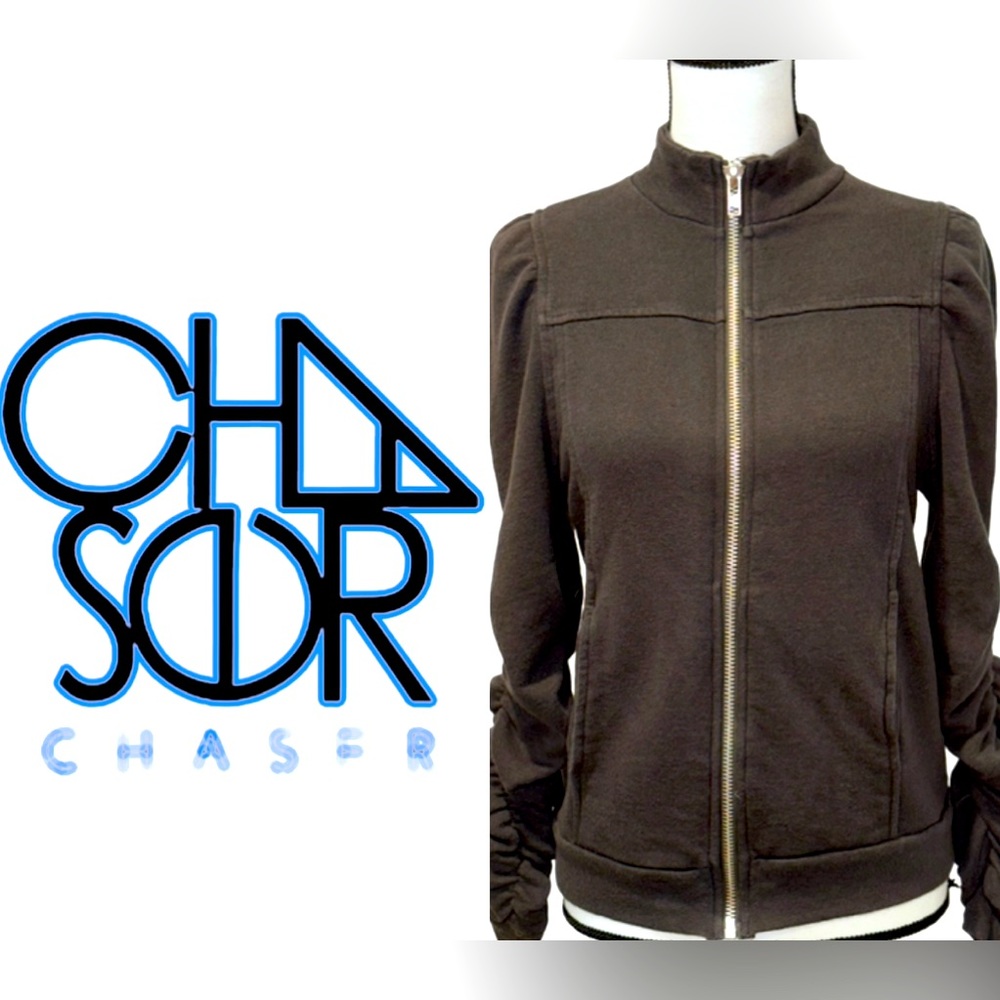 CHASER Knit Bomber CHASOR  jacket women’s size medium m 10
